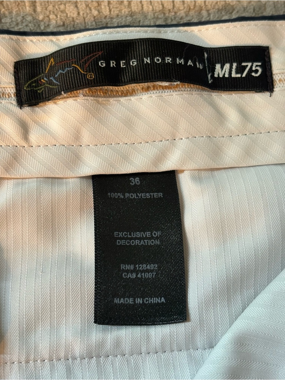 Greg Norman Collection Navy Flat-Front Performance Shorts - Picture 2 of 4